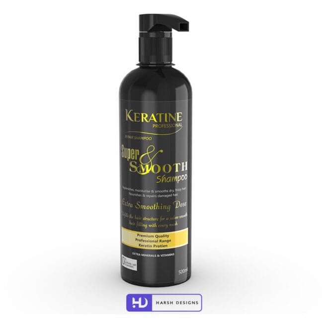 Keratin Shampoo 3D Product Packaging Visualization Harsh Designs 3D Modeling for Product Packaging Design Service in Hyderabad (2)